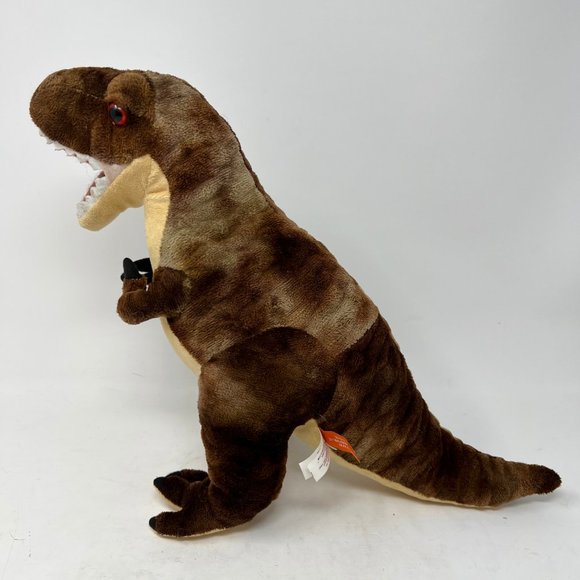 Wild Republic Dinosaur T-Rex Plush 12” Brown & Beige Toy Stuffed Animal - Picture 3 of 10